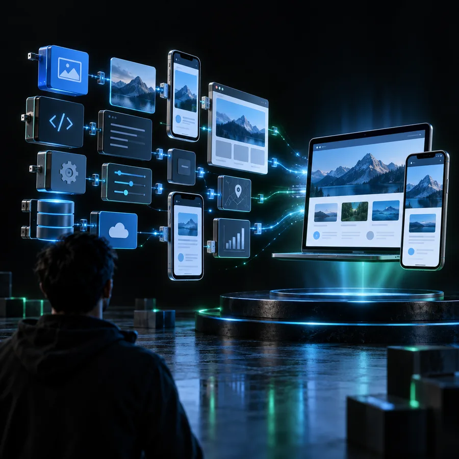 Vibe Code feature imagery illustrating an interface review